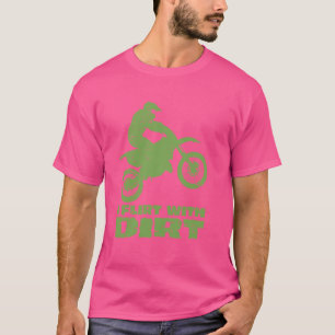 Motocross ich Flirt mit dunklen Männern Frauen Tee
