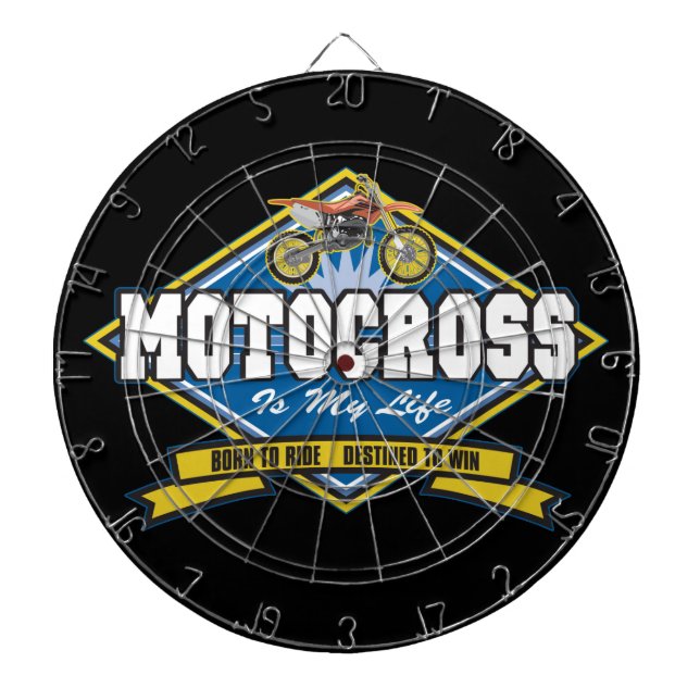 Motocross ist mein Leben Dartscheibe (vorne)