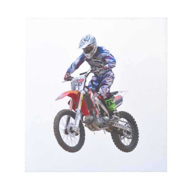 Motocross Jump Notizblock (Vorderseite)