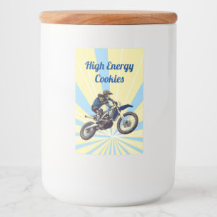 Motocross Lebensmitteletikett