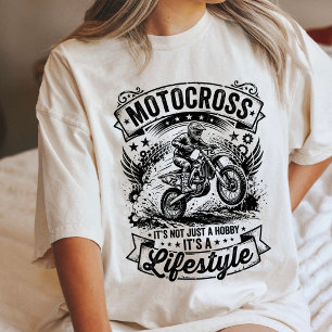 Motocross-Lebensstil Dirt Bike Fahrer Springt Tri-Blend Shirt