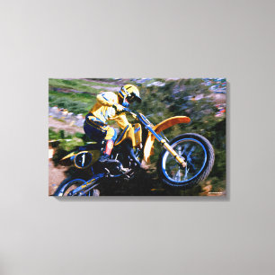 Motocross-Leinwand-Verpackung - markieren Sie Leinwanddruck