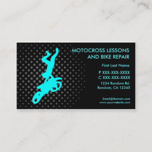 Motocross-Lektionen reparieren benutzerdefinierte  Visitenkarte
