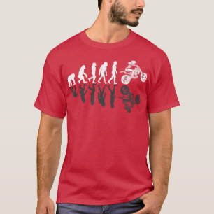 Motocross Mädchen Frau Evolution Schatten T-Shirt