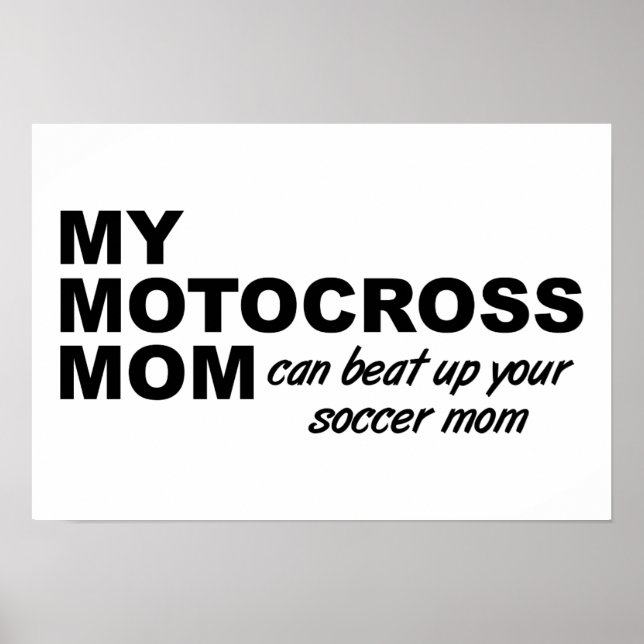 Motocross Mama Funny Poster (Vorne)