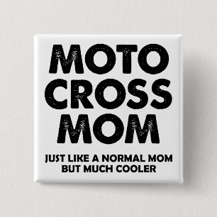 Motocross-Mama Lustiger Dirt-Bike-Button-Abzeichen Button