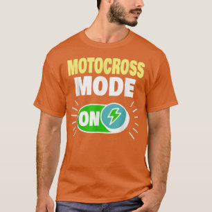 Motocross Mode on Funny Motocross Biker 1081 T-Shirt