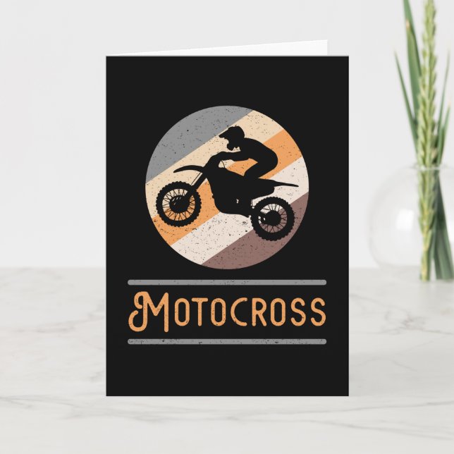 Motocross Motorrad Dirt Biker Funny Geschenk Karte (Vorderseite)