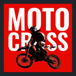 Motocross Motorrad Pop Art Poster<br><div class="desc">Motocross Pop Art Image</div>