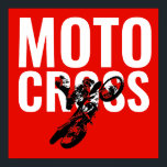 Motocross Motorrad Pop Art Poster<br><div class="desc">Motocross Pop Art Image</div>