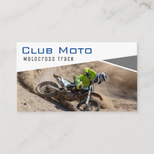 Motocross   Motorradfahrer Visitenkarte