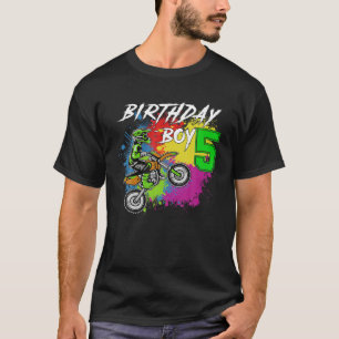 Motocross MX 5th Geschenk 5 Jahre Altes Dirt Bike  T-Shirt
