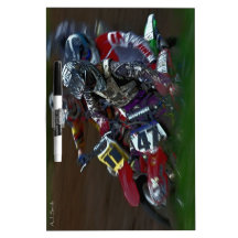 Motocross MX-Loch-Schuss-Gedränge