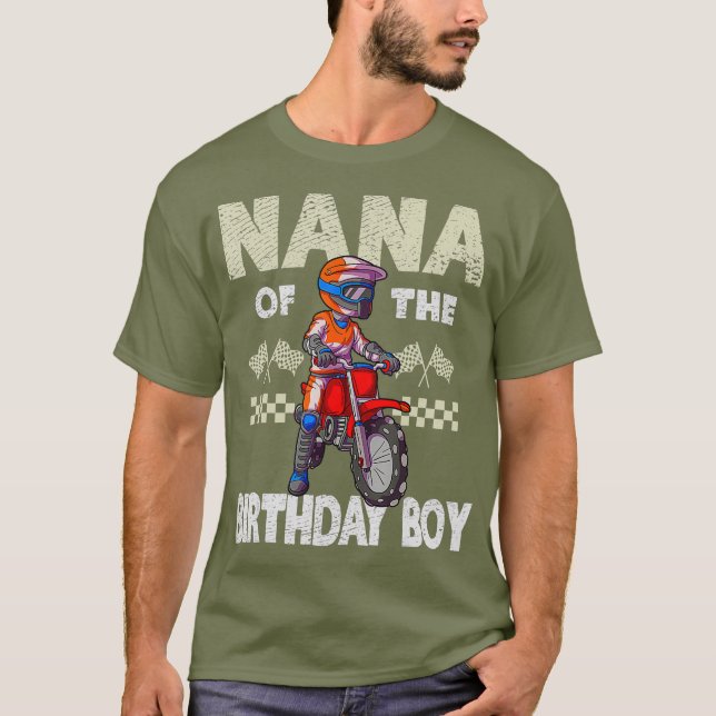 Motocross MX Nana Birthday Boy MX Family Dirt T-Shirt (Vorderseite)