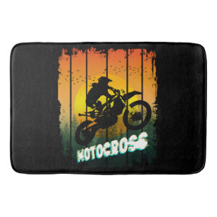 Motocross-Natur-Motorradfahren-Sport-Reiter Badematte