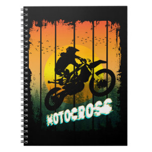 Motocross-Natur-Motorradfahren-Sport-Reiter Notizblock