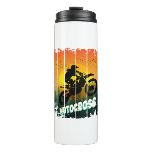 Motocross-Natur-Motorradfahren-Sport-Reiter Thermosbecher
