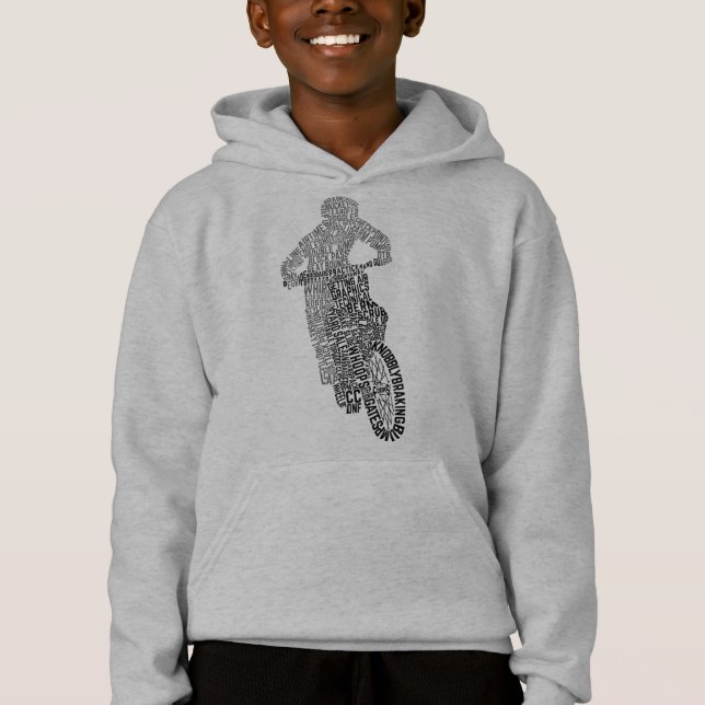 Motocross Off Road Motorrad Hoodie (Vorderseite)