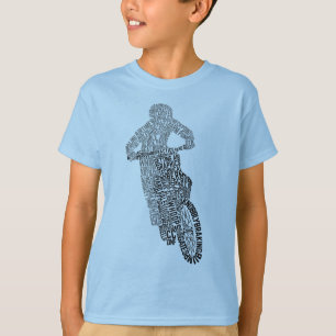 Motocross Off Road Motorrad Word Art T - Shirt