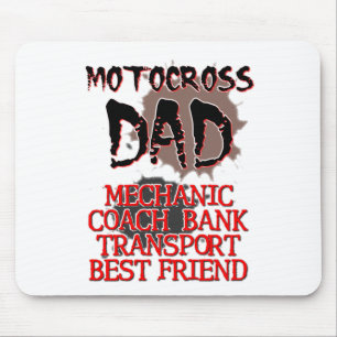 Motocross Papa Dirt Bike Mauspad