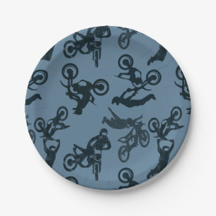 Motocross Pappteller