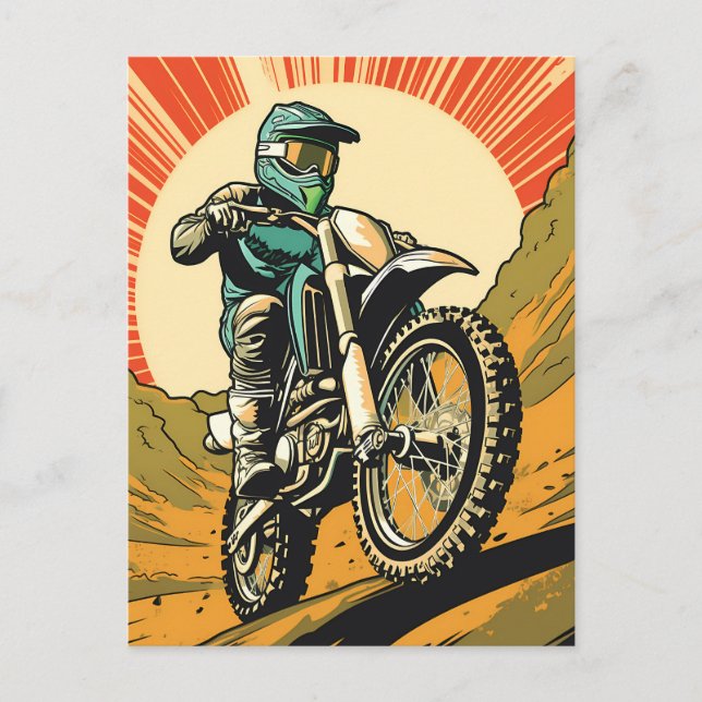 Motocross Postkarte (Vorderseite)