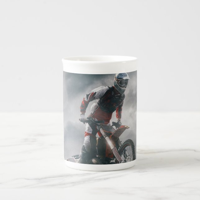 Motocross Prozellantasse (Vorderseite)