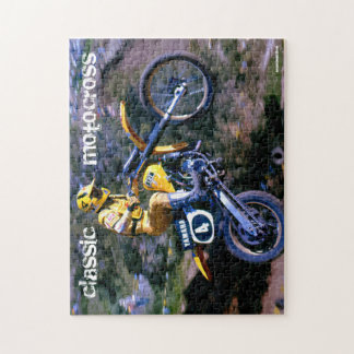 Motocross-Puzzlespiel - klassischer Motocross