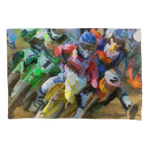 Motocross Race Graphic Art Kissenbezug