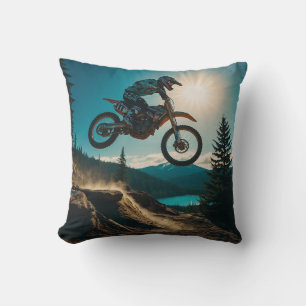 Motocross Racer am Spirit Lake Kissen