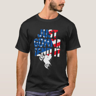 Motocross Racer Wandern neben dem Wasser T-Shirt