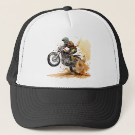 Motocross Racing Action Graphic Truckerkappe