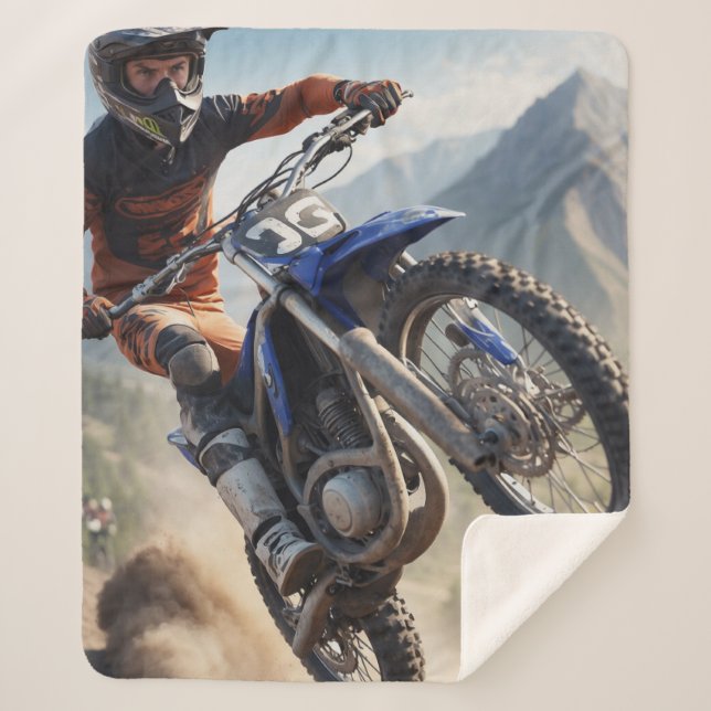 Motocross Racing Sherpadecke (Vorderseite)