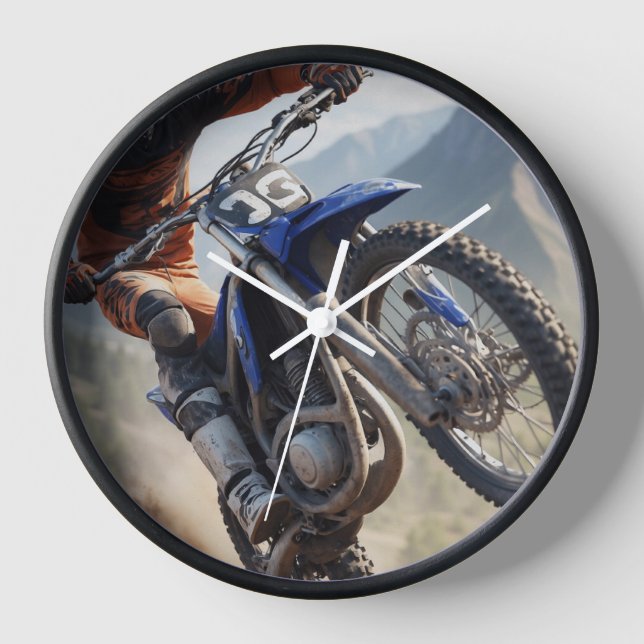 Motocross Racing Uhr (Vorderseite)