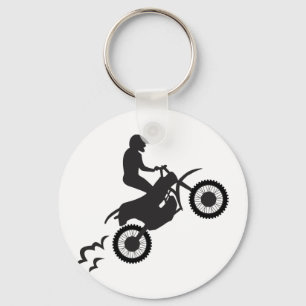 Motocross-Reiter Schlüsselanhänger