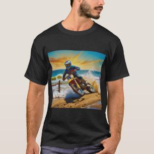 Motocross-Rennfahrer beim Strandrennen T-Shirt