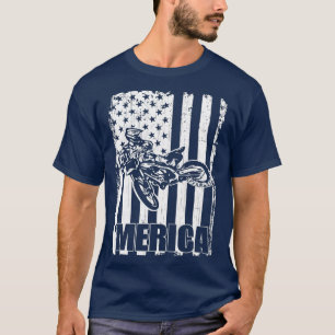 Motocross-Rennrad T-Shirt