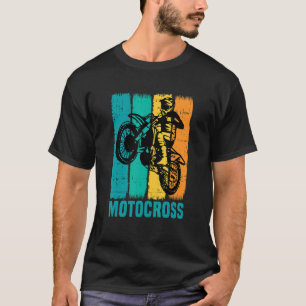 Motocross Retro-Vintage-Motorrad Fahrrad 7 T-Shirt