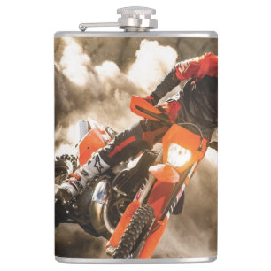 Motocross Rider Flachmann