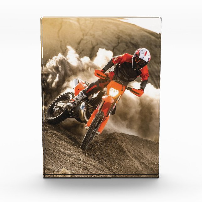 Motocross Rider Fotoblock (Vorderseite)