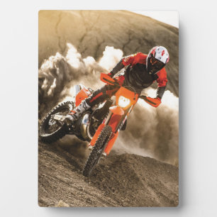 Motocross Rider Fotoplatte