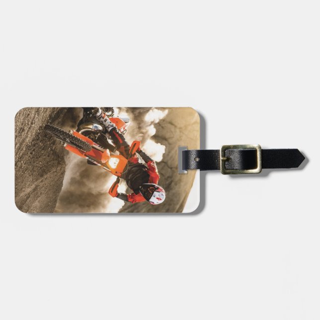 Motocross Rider Gepäckanhänger (Vorderseite horizontal)