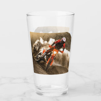 Motocross Rider Glas
