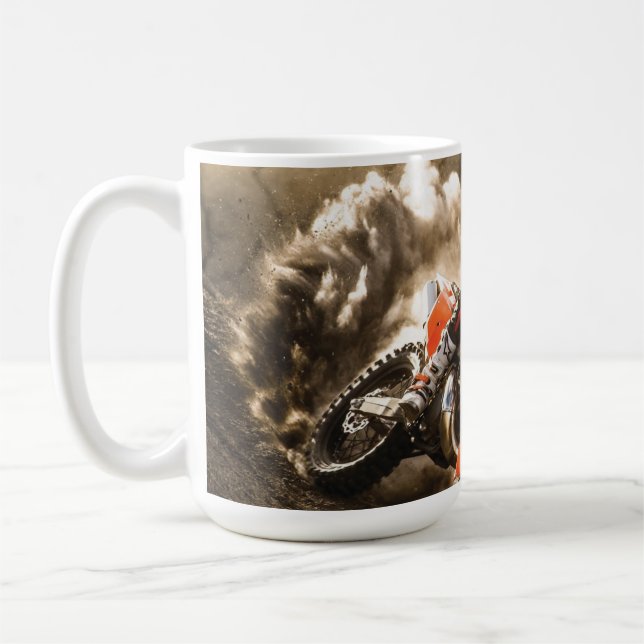 Motocross Rider Kaffeetasse (Links)