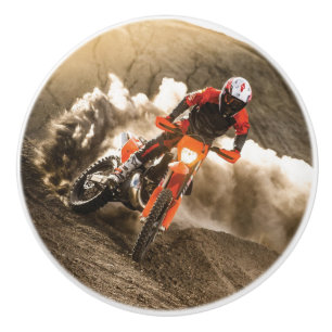 Motocross Rider Keramikknauf