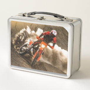 Motocross Rider Metall Brotdose