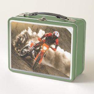 Motocross Rider Metall Brotdose