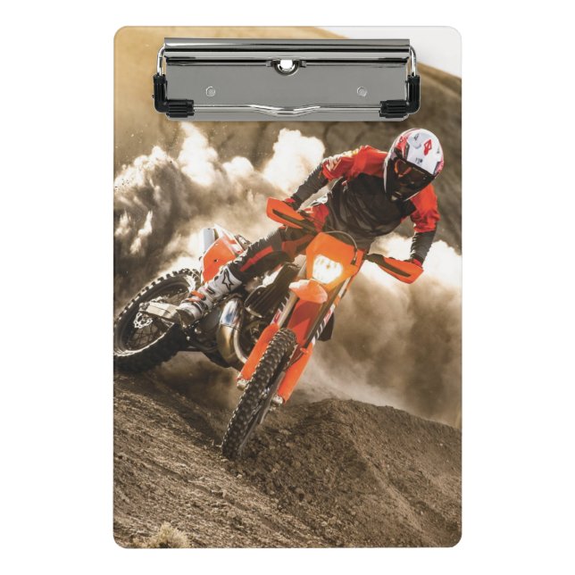 Motocross Rider Mini Klemmbrett (Vorderseite)