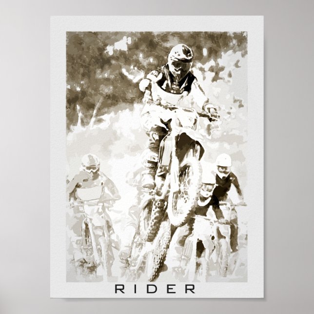 Motocross rider poster (Vorne)