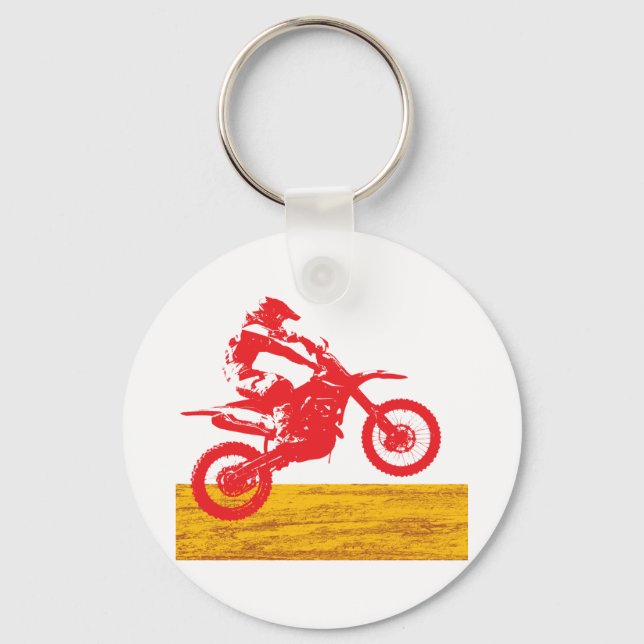 Motocross Rider Schlüsselanhänger (Vorderseite)